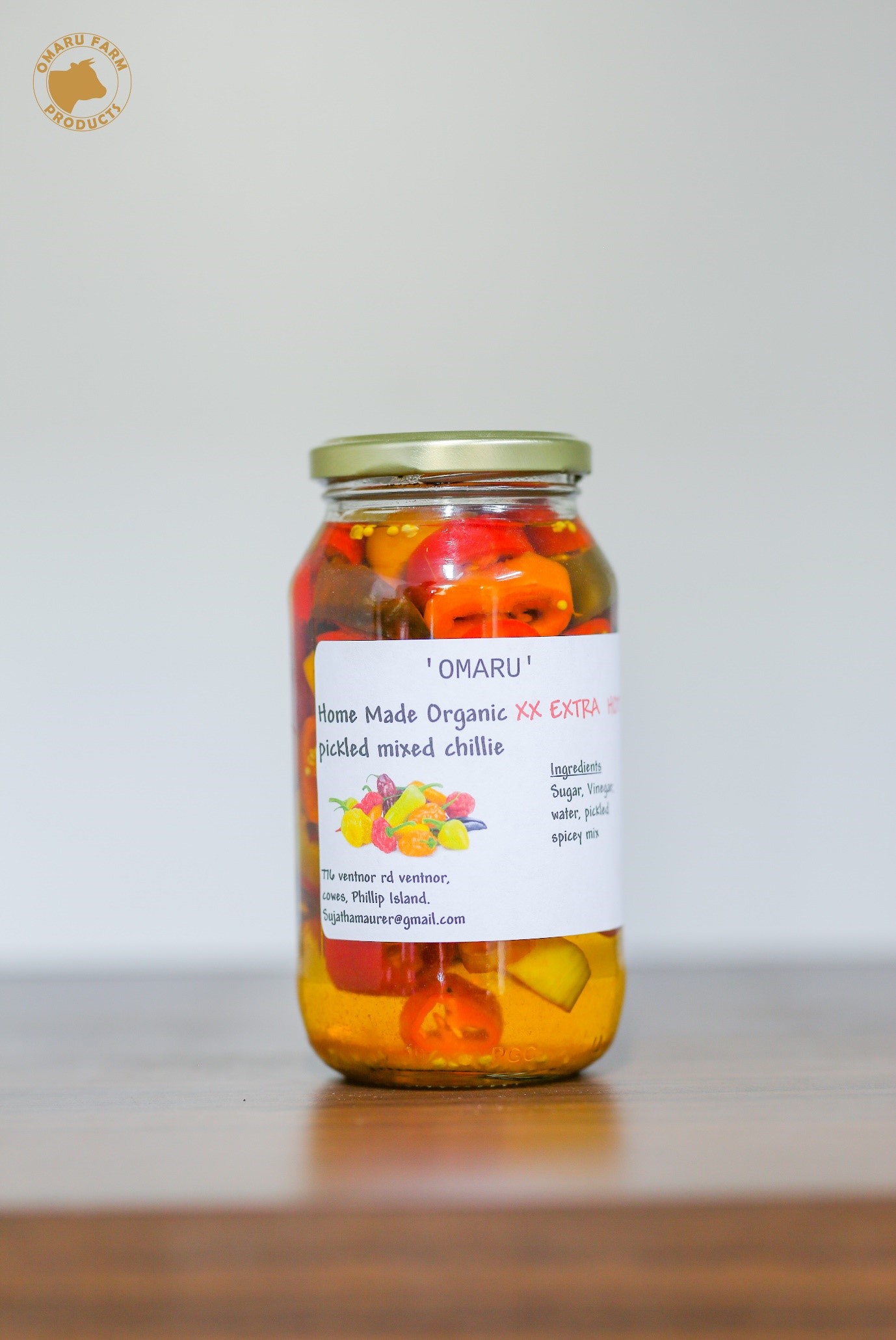 Organic Homemade Pickled Mixed Chilli