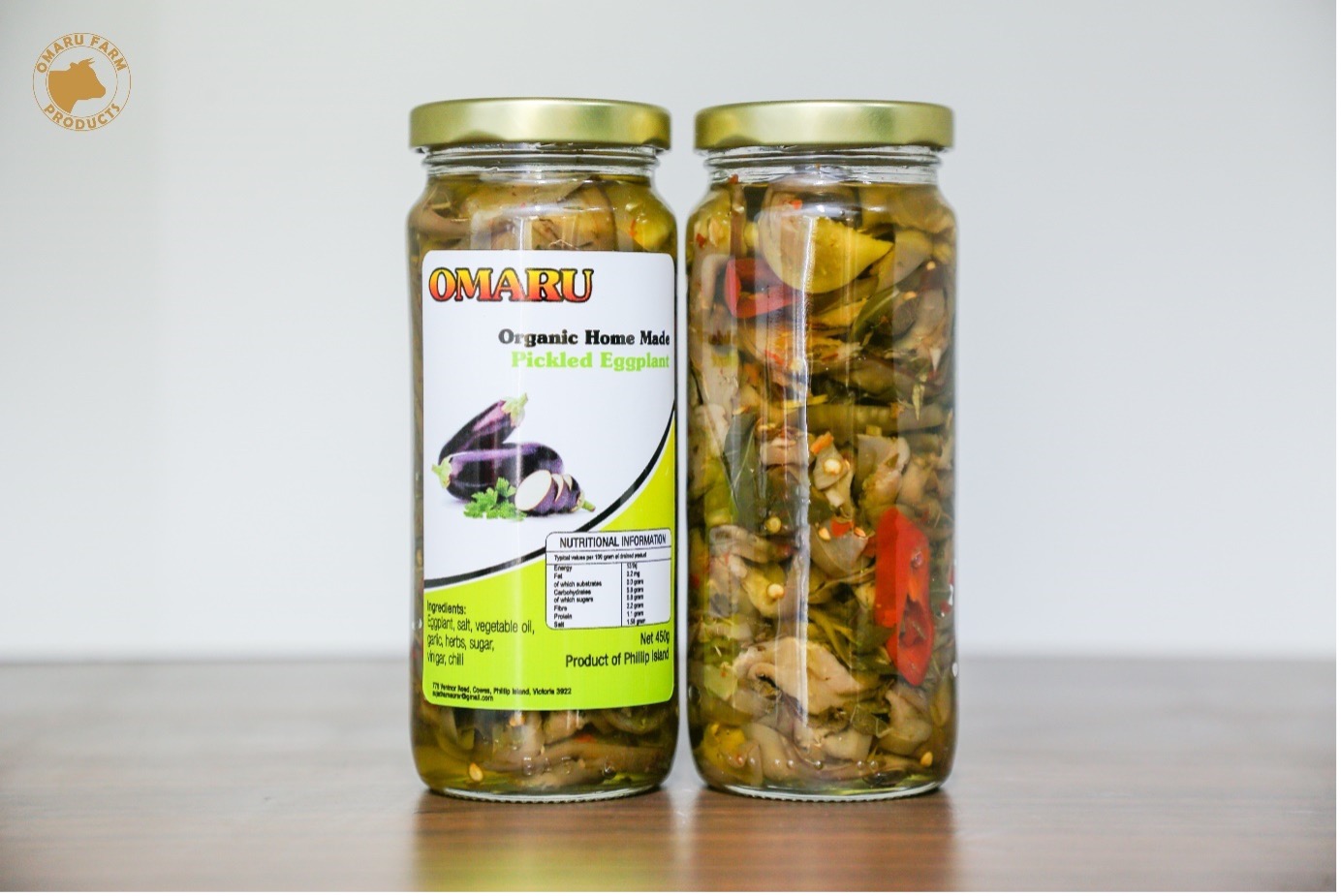 Homemade Organic Pickled EggPlant